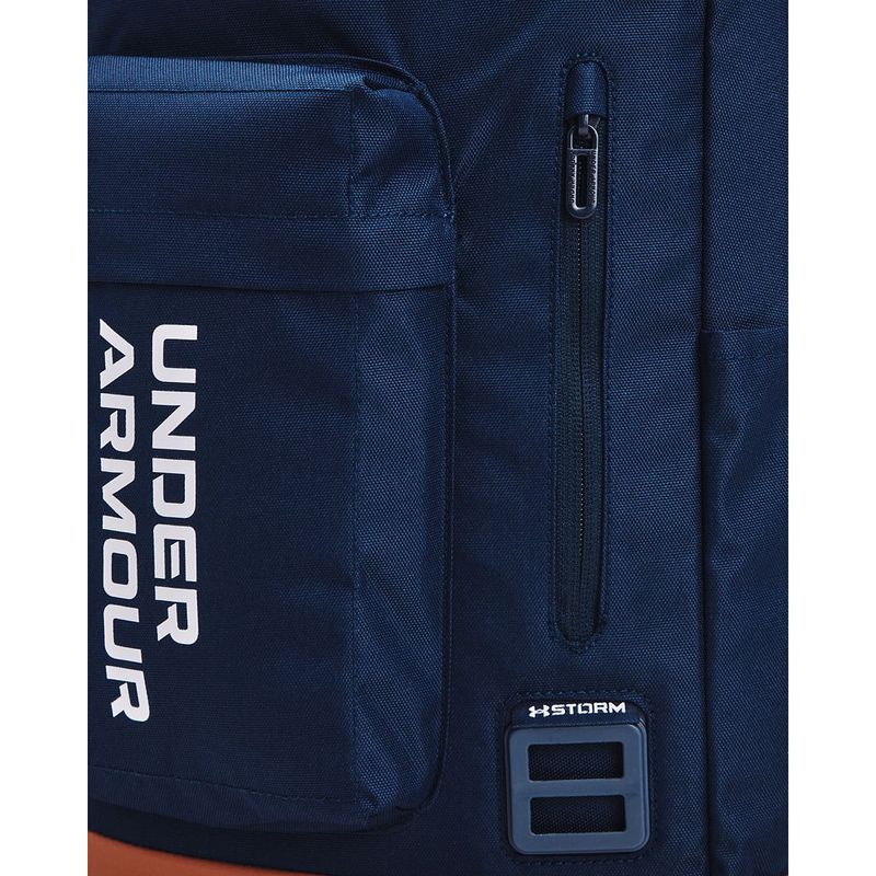 Morral-under-armour-unisex-Ua-Halftime-Backpack-para-entrenamiento-color-azul.-Bolsillo-Frontal