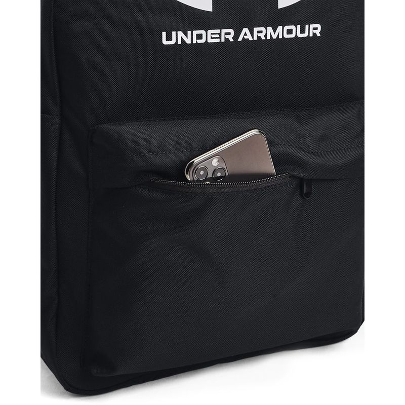 Morral-under-armour-para-hombre-Ua-Loudon-Backpack-para-entrenamiento-color-negro.-Bolsillo-Frontal