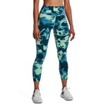 Licra-under-armour-para-mujer-Meridian-Print-Ankle-Leg-para-entrenamiento-color-azul.-Frente-Sobre-Modelo