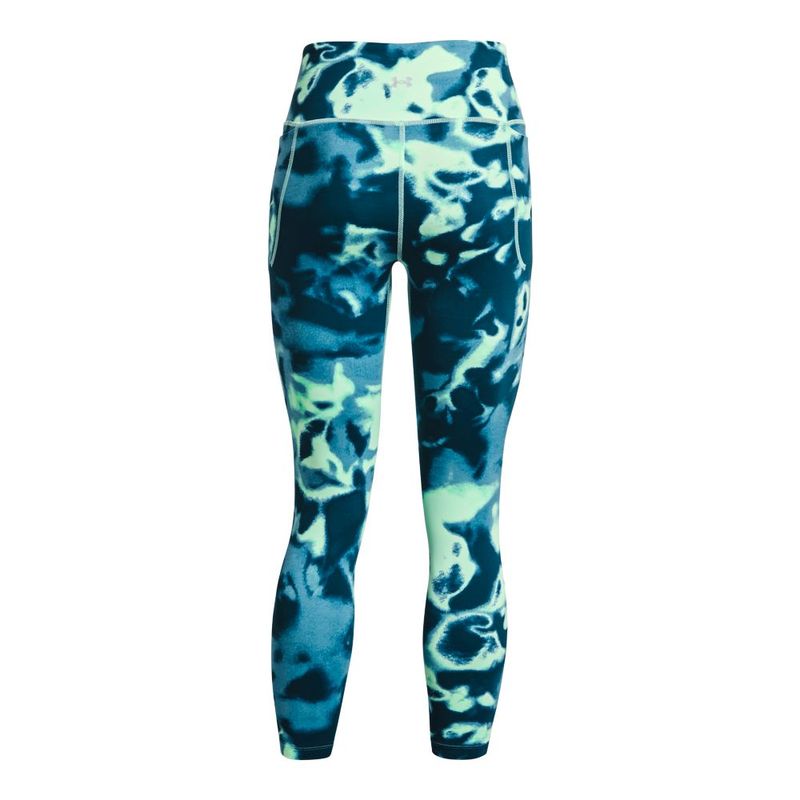 Licra-under-armour-para-mujer-Meridian-Print-Ankle-Leg-para-entrenamiento-color-azul.-Reverso-Sin-Modelo