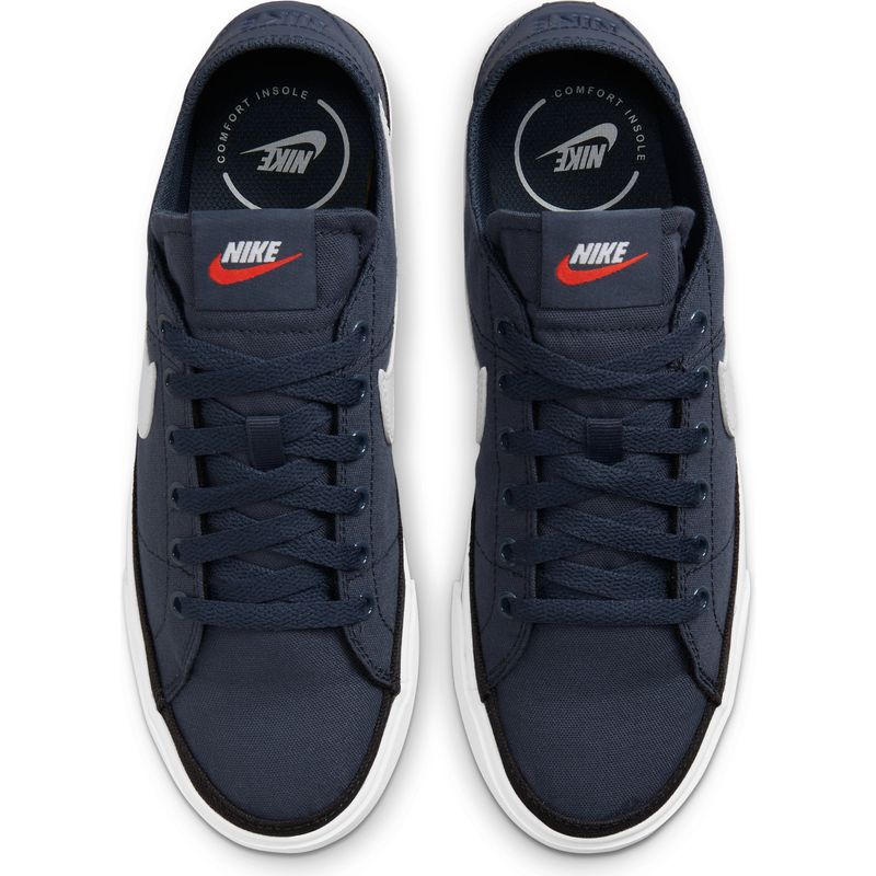 Tenis-nike-para-mujer-Wmns-Nike-Court-Legacy-Cnvs-para-moda-color-azul.-Capellada