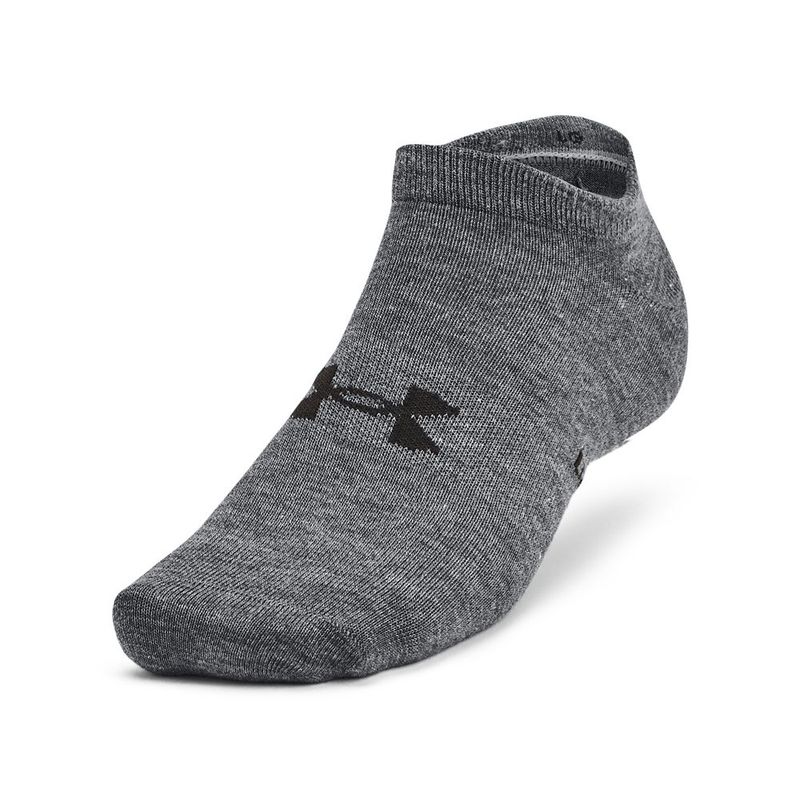 Medias-under-armour-para-hombre-Ua-Essential-No-Show-3Pk-para-entrenamiento-color-negro.-Frente-Sin-Modelo