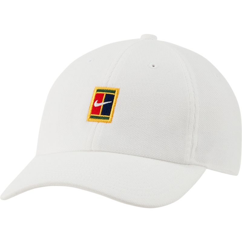 Gorra-nike-para-hombre-U-Nk-H86-Cap-Court-Logo-Ssnl-para-tenis-color-blanco.-Frente-Sin-Modelo