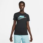 Camiseta-Manga-Corta-nike-para-mujer-W-Nsw-Tee-Icon-Clash-para-moda-color-negro.-Frente-Sobre-Modelo