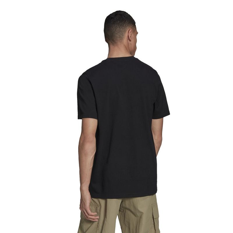 Camiseta-Manga-Corta-adidas-para-hombre-M-Futbol-G-T-para-futbol-color-negro.-Reverso-Sobre-Modelo