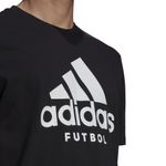Camiseta-Manga-Corta-adidas-para-hombre-M-Futbol-G-T-para-futbol-color-negro.-Detalle-1