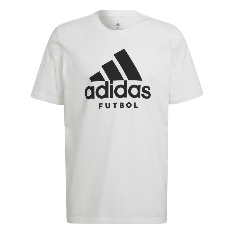 Camiseta-Manga-Corta-adidas-para-hombre-M-Futbol-G-T-para-futbol-color-blanco.-Frente-Sin-Modelo