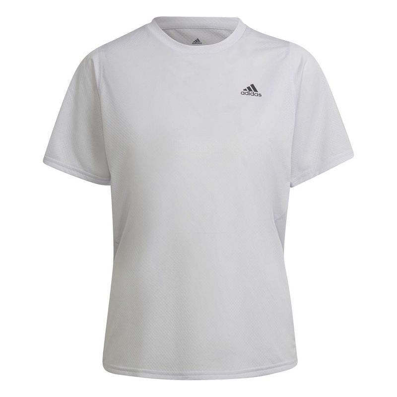 Camiseta-Manga-Corta-adidas-para-mujer-Ri-3B-Tee-para-correr-color-gris.-Frente-Sin-Modelo