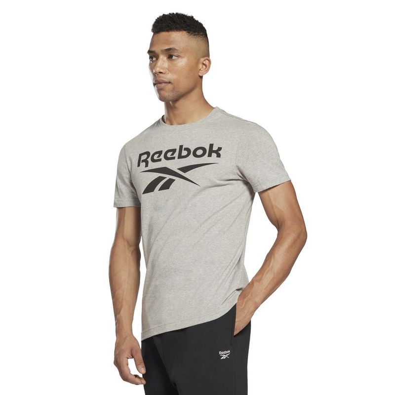 Camiseta Reebok - Gris - Camiseta Hombre