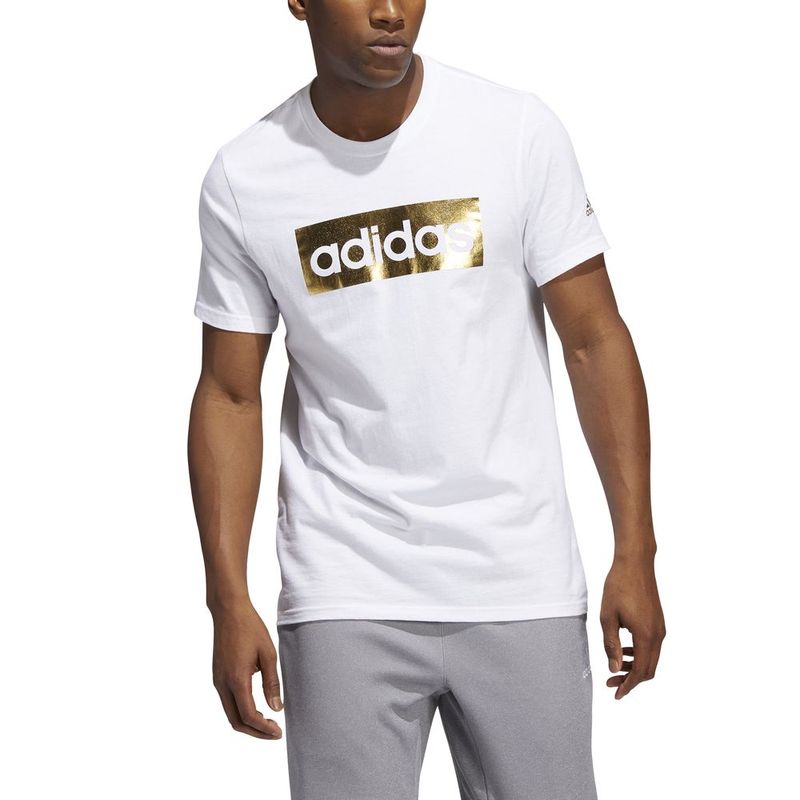 Camiseta-Manga-Corta-adidas-para-hombre-M-Pff-T-para-entrenamiento-color-blanco.-Frente-Sobre-Modelo