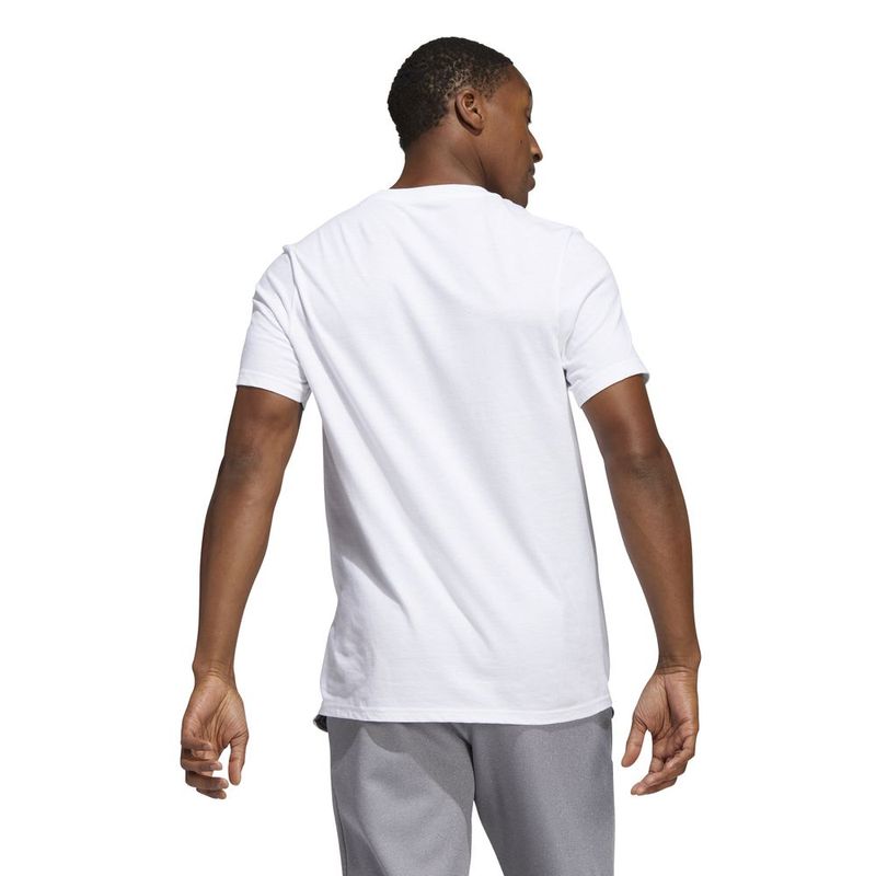 Camiseta-Manga-Corta-adidas-para-hombre-M-Pff-T-para-entrenamiento-color-blanco.-Reverso-Sobre-Modelo