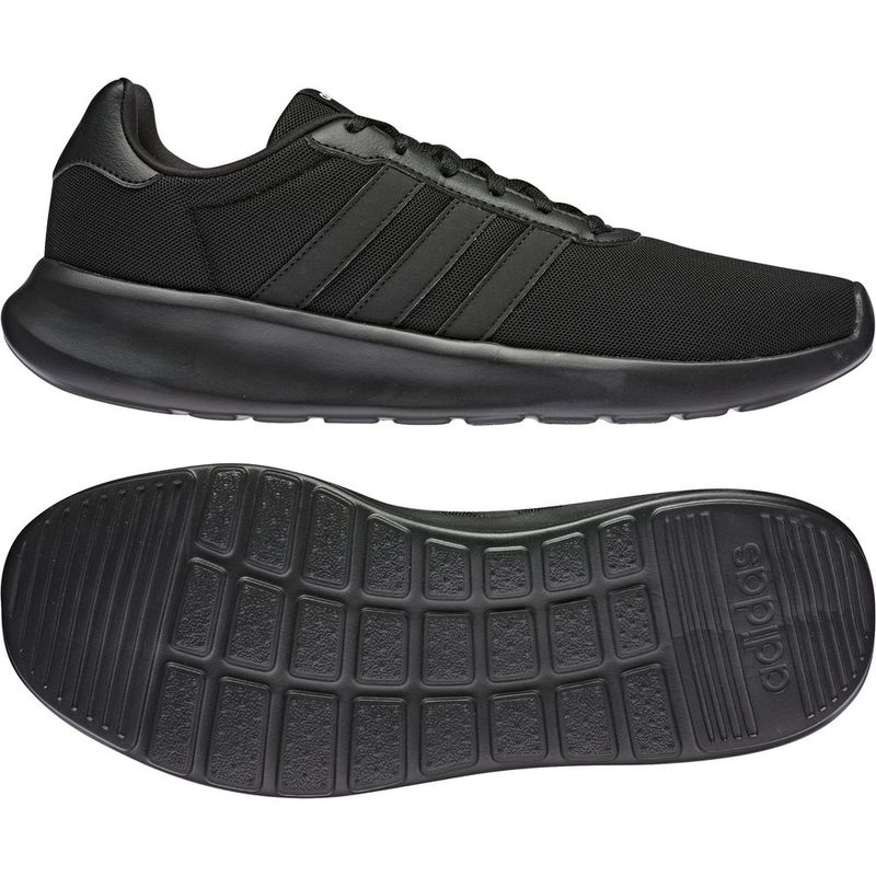 Tenis-adidas-para-hombre-Lite-Racer-3.0-para-moda-color-negro.-Lateral-Y-Suela