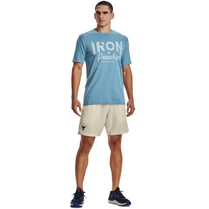 Camiseta-Manga-Corta-under-armour-para-hombre-Ua-Pjt-Rock-Iron-Paradise-Ss-para-entrenamiento-color-azul.-Outfit-Completo