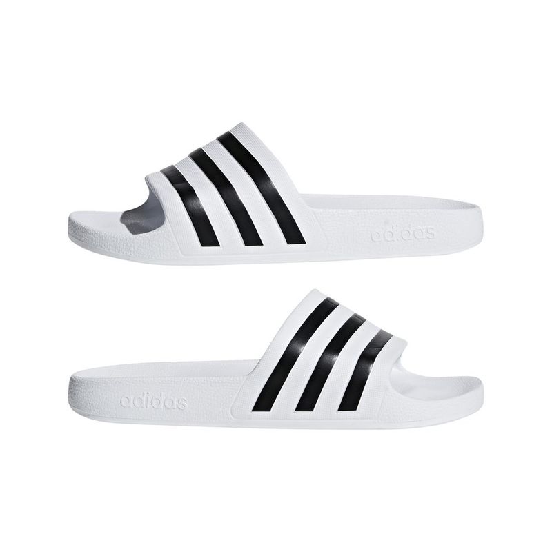Sandalias-adidas-para-hombre-Adilette-Aqua-para-natacion-color-blanco.-Par-Alineados