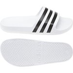 Sandalias-adidas-para-hombre-Adilette-Aqua-para-natacion-color-blanco.-Lateral-Y-Suela