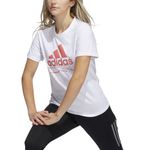 Camiseta-Manga-Corta-adidas-para-mujer-W-Run-G-T-para-correr-color-blanco.-Zoom-Frontal-Sobre-Modelo