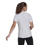 Camiseta-Manga-Corta-adidas-para-mujer-Own-The-Run-Tee-para-correr-color-blanco.-Reverso-Sobre-Modelo