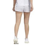 Pantaloneta-adidas-para-mujer-Pacer-3S-Knit-para-entrenamiento-color-gris.-Reverso-Sobre-Modelo