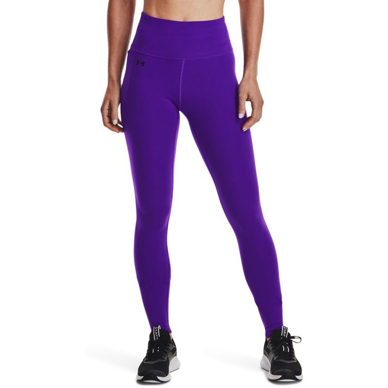 Licra-under-armour-para-mujer-Motion-Legging-para-entrenamiento-color-morado.-Frente-Sobre-Modelo