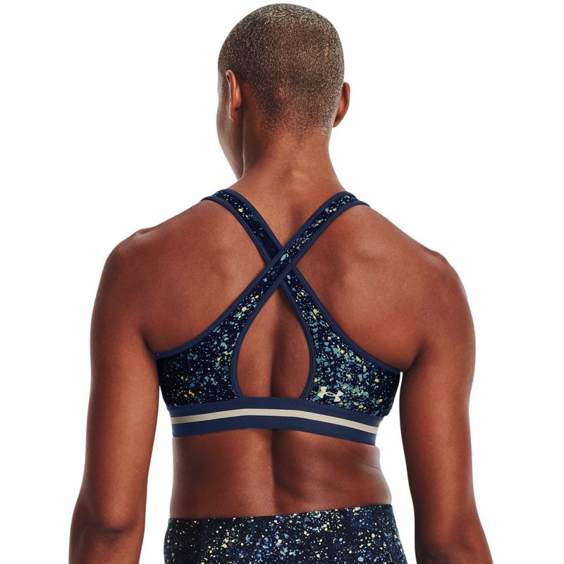 Top-under-armour-para-mujer-Ua-Prjct-Rock-Bra-Printed-para-entrenamiento-color-azul.-Reverso-Sobre-Modelo