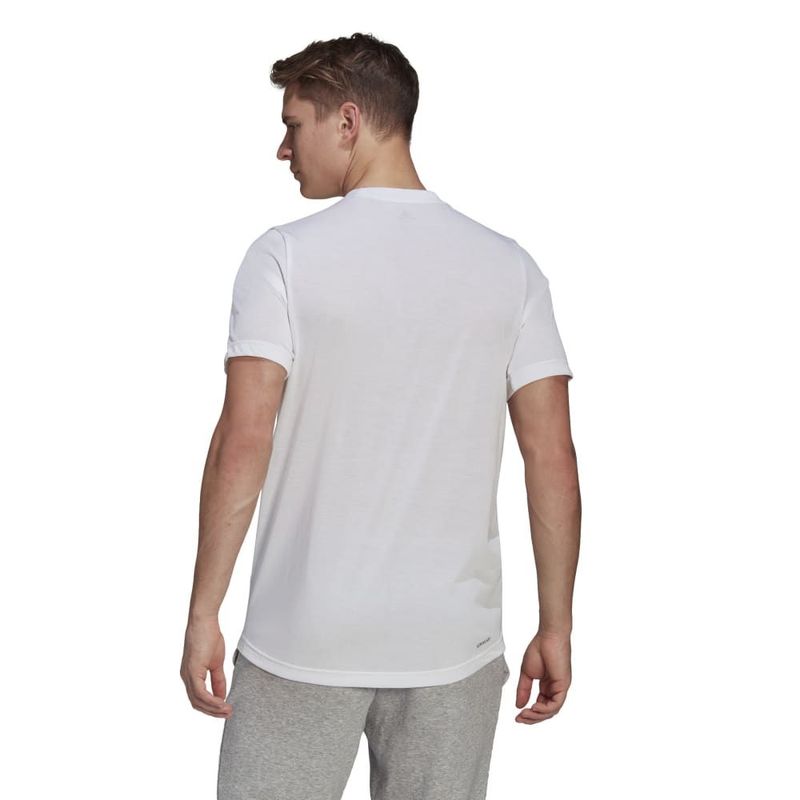 Camiseta-Manga-Corta-adidas-para-hombre-M-Fr-T-para-entrenamiento-color-blanco.-Reverso-Sobre-Modelo