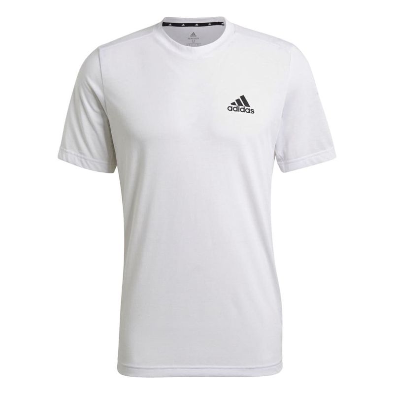 Camiseta-Manga-Corta-adidas-para-hombre-M-Fr-T-para-entrenamiento-color-blanco.-Frente-Sin-Modelo