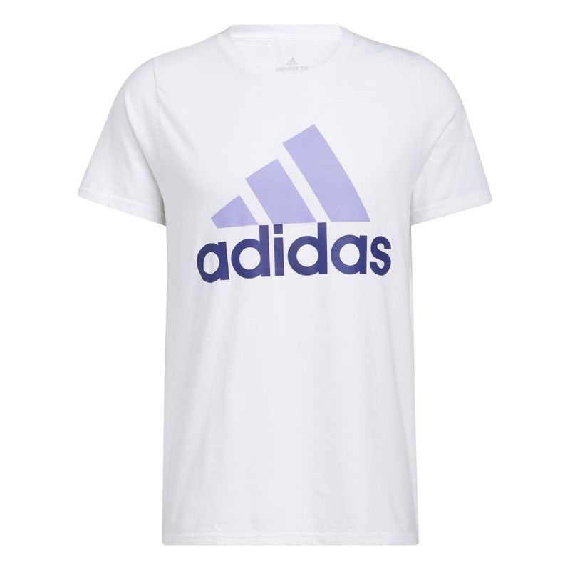 Camiseta-Manga-Corta-adidas-para-hombre-Basic-Bos-Tee-para-moda-color-blanco.-Frente-Sin-Modelo