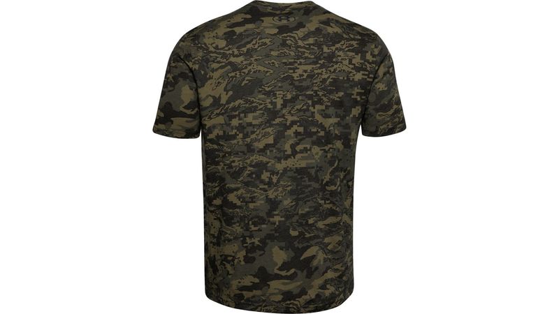 Camiseta UNDER ARMOUR Hombre Militar Verde Negra - 1357727-001