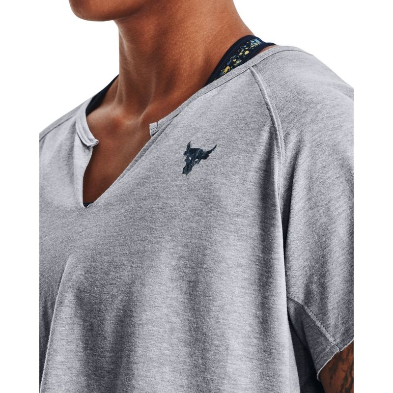 Camiseta-Manga-Corta-under-armour-para-mujer-Ua-Prjct-Rock-Rspct-Ssv-para-entrenamiento-color-negro.-Cuello
