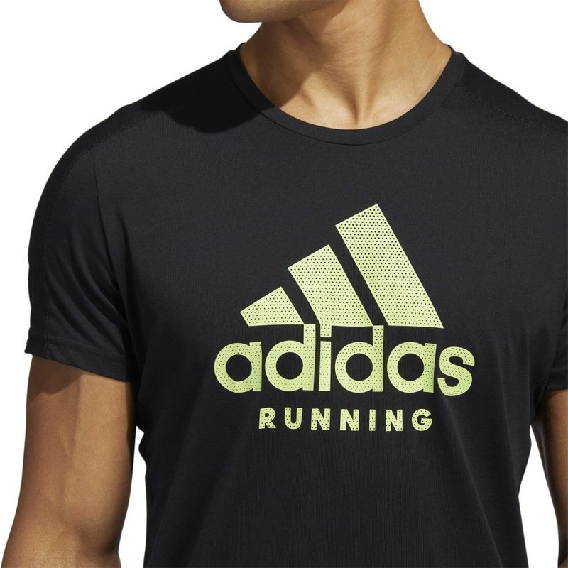 Camiseta-Manga-Corta-adidas-para-hombre-M-Logo-G-T-para-correr-color-negro.-Detalle-1