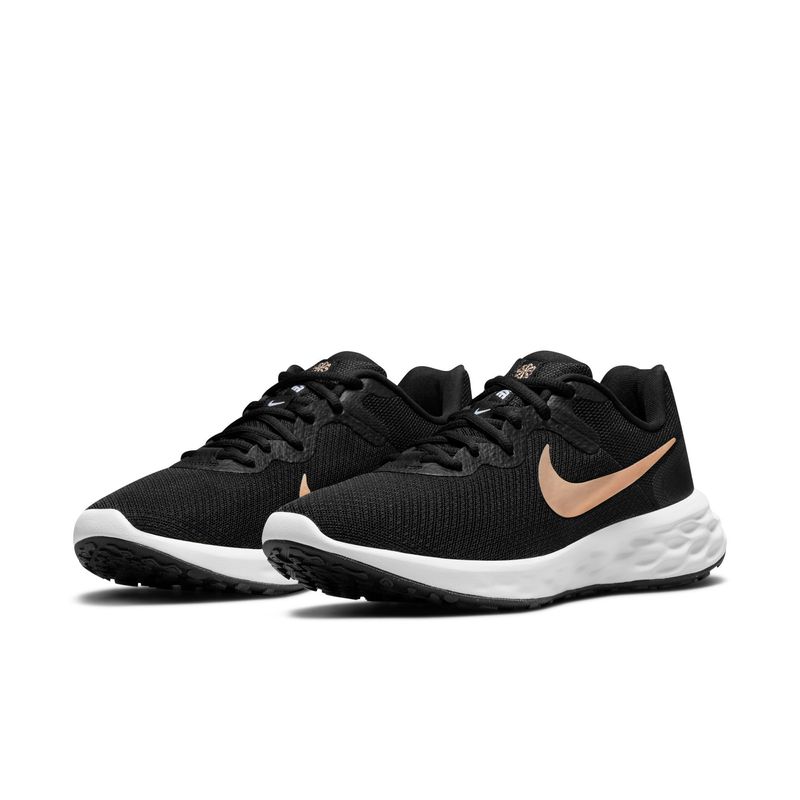 Tenis-nike-para-mujer-W-Nike-Revolution-6-para-correr-color-negro.-Par-Alineados