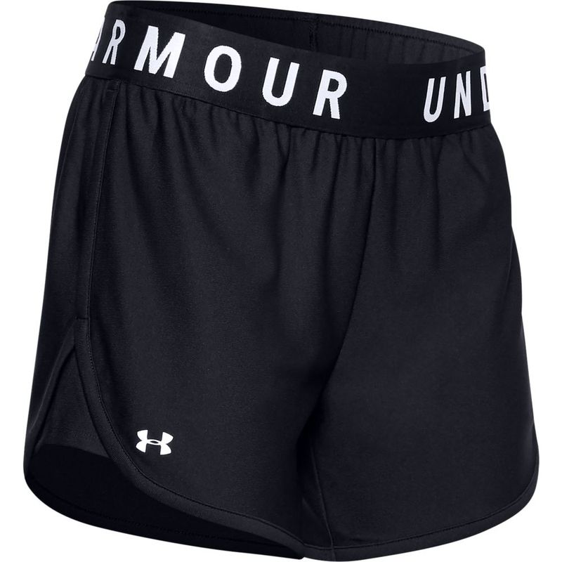 Pantaloneta-under-armour-para-mujer-Play-Up-5In-Shorts-para-entrenamiento-color-negro.-Frente-Sin-Modelo