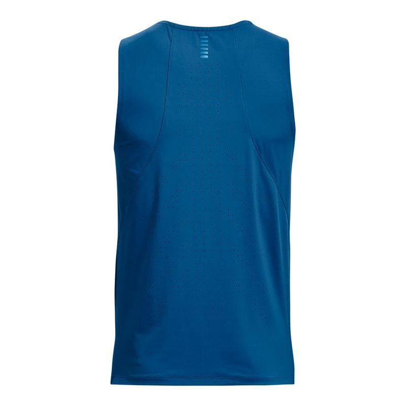 Camiseta-Manga-Sisa-under-armour-para-hombre-Ua-Iso-Chill-Laser-Tank-para-correr-color-naranja.-Reverso-Sin-Modelo