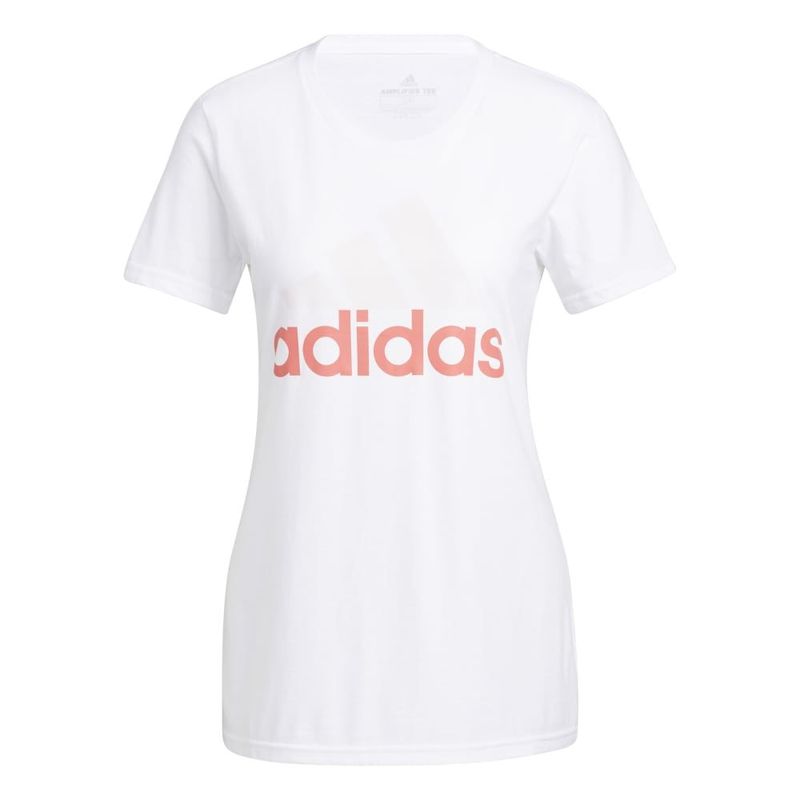 Camiseta-Manga-Corta-adidas-para-mujer-W-Basic-Bos-Tee-para-moda-color-blanco.-Frente-Sin-Modelo