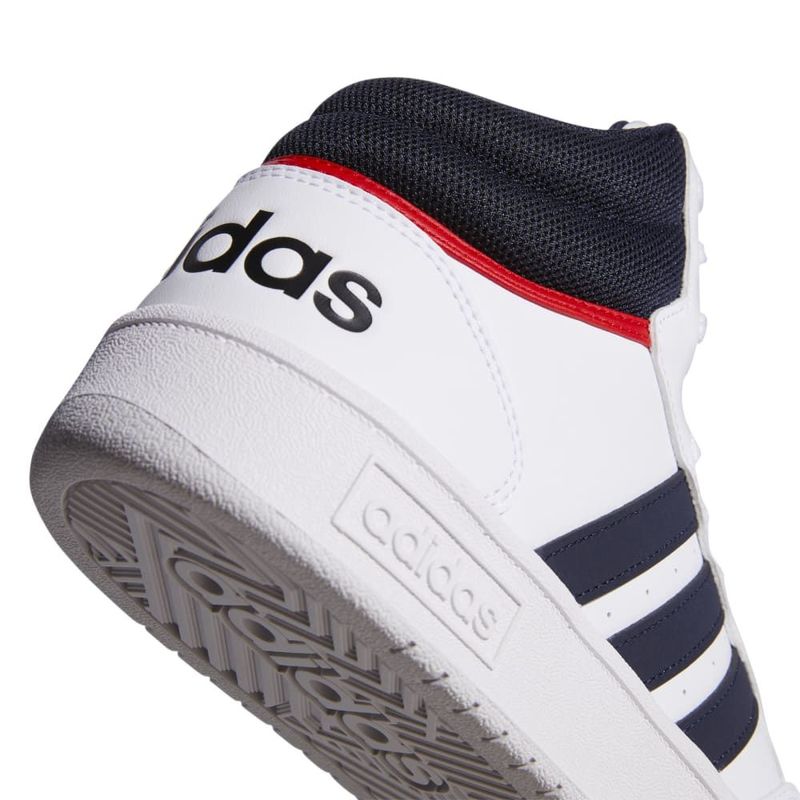 Tenis-adidas-para-hombre-Hoops-3.0-Mid-para-moda-color-blanco.-Detalle-1