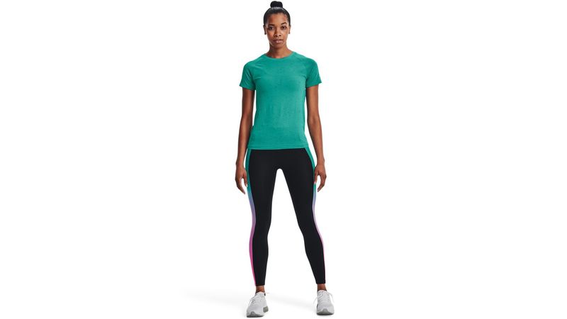 UA Speedpocket Ankle Tight Licra verde de mujer para correr