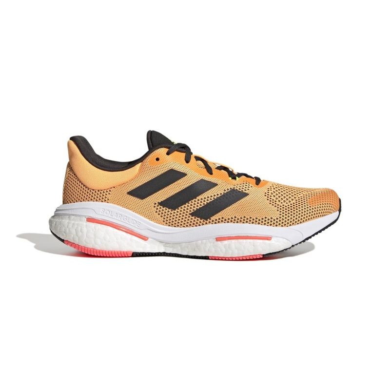 Tenis-adidas-para-hombre-Solar-Glide-5-M-para-correr-color-naranja.-Lateral-Externa-Derecha