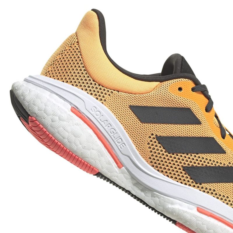 Tenis-adidas-para-hombre-Solar-Glide-5-M-para-correr-color-naranja.-Detalle-1