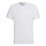 Camiseta-Manga-Corta-adidas-para-hombre-Own-The-Run-Tee-para-correr-color-blanco.-Frente-Sin-Modelo