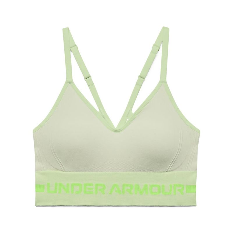 Top-under-armour-para-mujer-Ua-Seamless-Low-Long-Htr-Bra-para-entrenamiento-color-verde.-Frente-Sin-Modelo