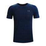 Camiseta-Manga-Corta-under-armour-para-hombre-Ua-Seamless-Run-Ss-para-correr-color-azul.-Frente-Sin-Modelo