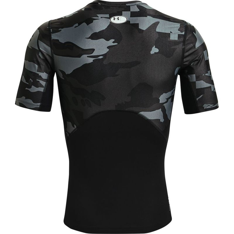 Camiseta-Manga-Corta-under-armour-para-hombre-Ua-Hg-Isochill-Comp-Print-Ss-para-entrenamiento-color-negro.-Reverso-Sin-Modelo
