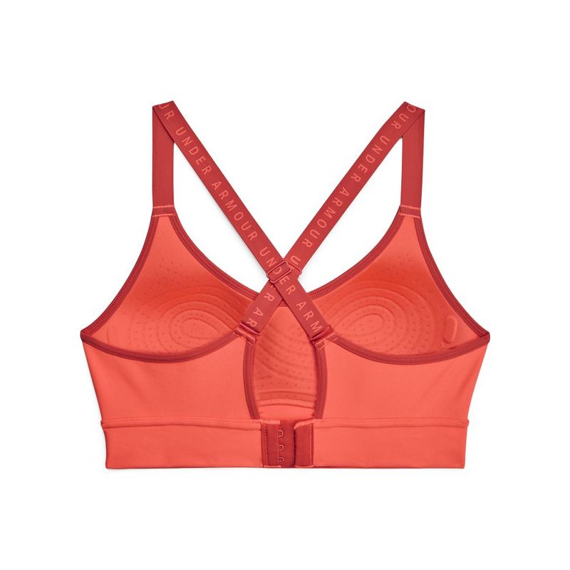 Top-under-armour-para-mujer-Ua-Infinity-Mid-Covered-para-entrenamiento-color-naranja.-Reverso-Sin-Modelo