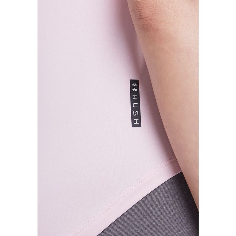 Camiseta-Manga-Corta-under-armour-para-mujer-Ua-Rush-Ss-para-entrenamiento-color-rosado.-Detalle-Sobre-Modelo-2