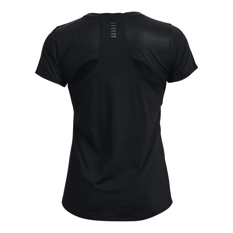 Camiseta-Manga-Corta-under-armour-para-mujer-Ua-Isochill-Run-Laser-Tee-para-correr-color-negro.-Reverso-Sin-Modelo