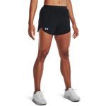 Pantaloneta-under-armour-para-mujer-Ua-Fly-By-Elite-3---Short-para-correr-color-negro.-Frente-Sobre-Modelo
