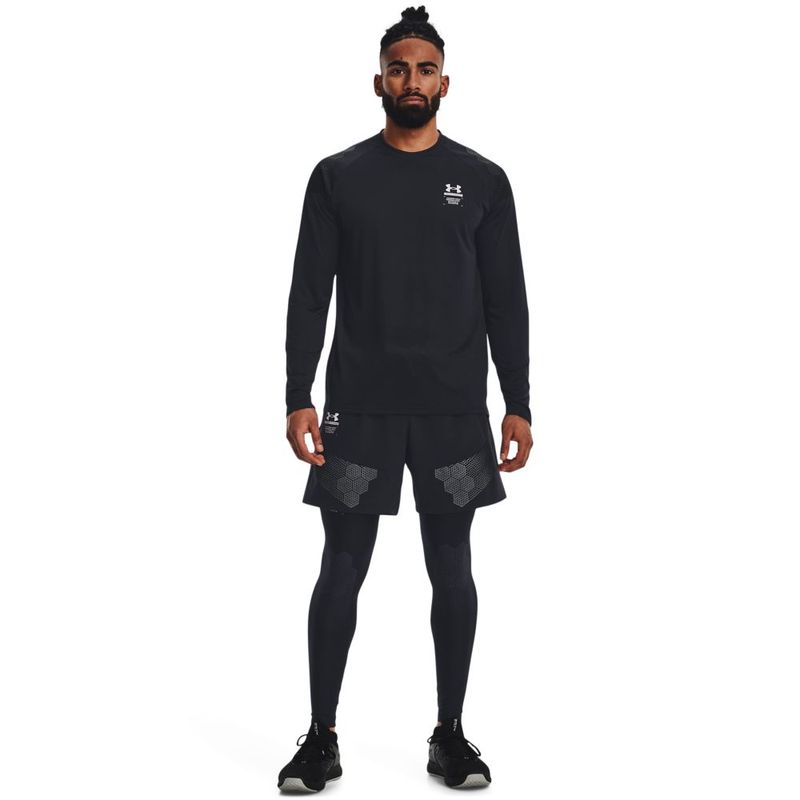 Pantaloneta-under-armour-para-hombre-Ua-Armourprint-Woven-Shorts-para-entrenamiento-color-negro.-Outfit-Completo