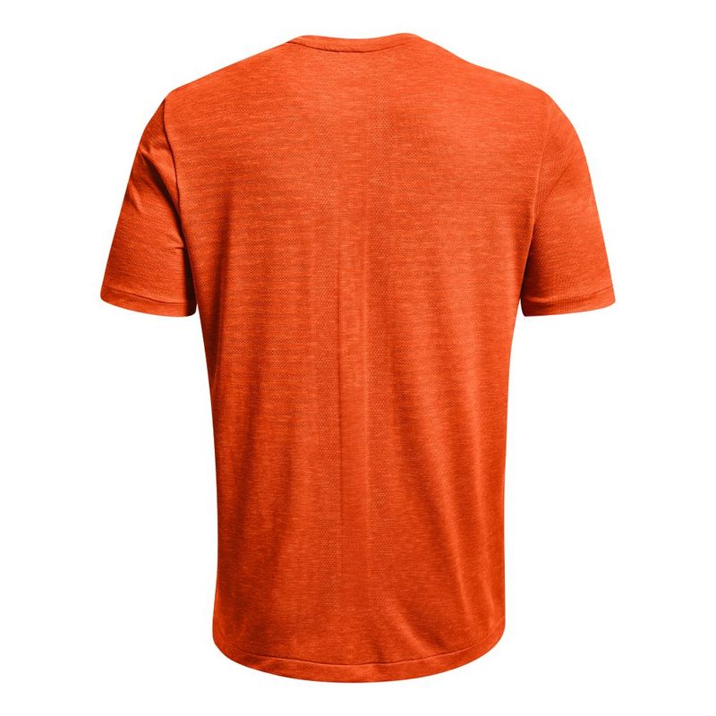 Camiseta-Manga-Corta-under-armour-para-hombre-Ua-Rush-Seamless-Geosport-Ss-para-entrenamiento-color-naranja.-Reverso-Sin-Modelo