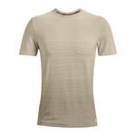Camiseta-Manga-Corta-under-armour-para-hombre-Ua-Seamless-Lux-Ss-para-entrenamiento-color-cafe.-Frente-Sin-Modelo