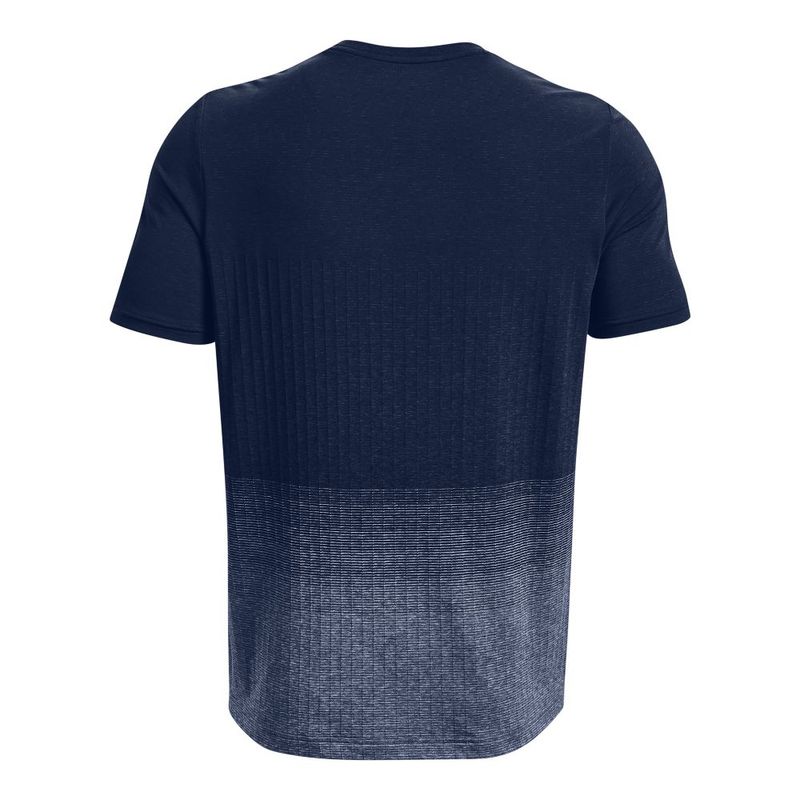 Camiseta-Manga-Corta-under-armour-para-hombre-Ua-Seamless-Lux-Ss-para-entrenamiento-color-azul.-Reverso-Sin-Modelo